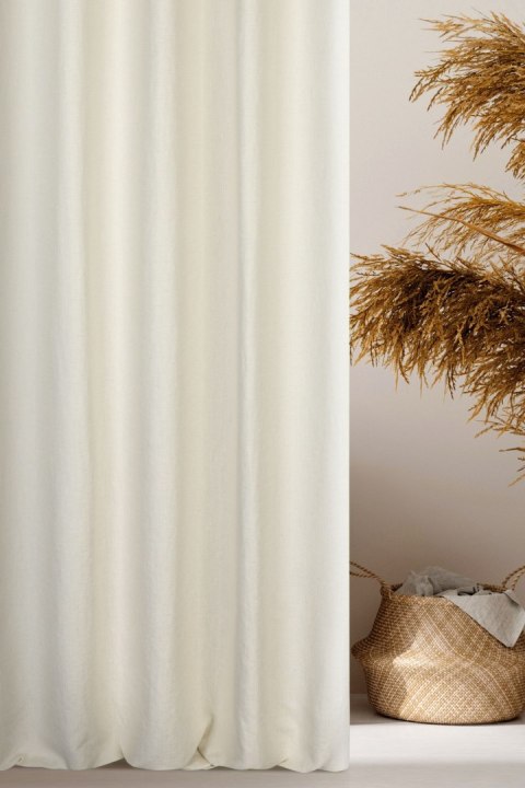 Zasłona 140x270 Seville 1 kremowa gotowa na taśmie z miękkiej tkaniny z efektem melanżu Terra Collection Eurofirany Zasłona 140x270 Seville 1 kremowa gotowa na taśmie z miękkiej tkaniny z efektem melanżu Terra Collection Eurofirany