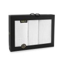 Komplet ręczników w pudełku 3 szt Paulo 3 AB Biały-K11-500 ręczniki 30x50 50x100 70x140 Komplet ręczników w pudełku 3 szt Paulo 3 AB Biały-K11-500 ręczniki 30x50 50x100 70x140