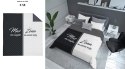 Narzuta dekoracyjna 170x210 Mąż Żona biała czarna szara K_58 112 Bedspread Narzuta dekoracyjna 170x210 Mąż Żona biała czarna szara K_58 112 Bedspread