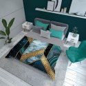 Narzuta dekoracyjna 170x210 turkusowa złota geometria K_61 112 Bedspread Narzuta dekoracyjna 170x210 turkusowa złota geometria K_61 112 Bedspread