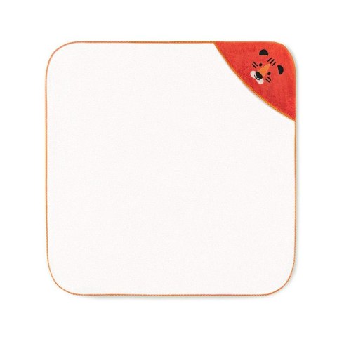 Okrycie kąpielowe niemowlęce 90x90 Tygrysek Alabaster-5730 ekri pomarańczowe frotte ręcznik z kapturkiem dziecięcy Okrycie kąpielowe niemowlęce 90x90 Tygrysek Alabaster-5730 ekri pomarańczowe frotte ręcznik z kapturkiem dziecięcy