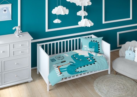 Pościel bambusowa 90x120 3951 A Dinozaur turkusowa biała mam już tyle miesięcy i dni poszewka 40x60 dziecięca Bambus 103 Pościel bambusowa 90x120 3951 A Dinozaur turkusowa biała mam już tyle miesięcy i dni poszewka 40x60 dziecięca Bambus 103