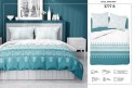 Pościel bawełniana 140x200 biała miętowa ornamenty z jedną poszewką 3777 B Bawełna 5 Pościel bawełniana 140x200 biała miętowa ornamenty z jedną poszewką 3777 B Bawełna 5