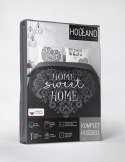 Pościel bawełniana 160x200 Home sweet Home serca czarna biała 3753 A Holland 78 Pościel bawełniana 160x200 Home sweet Home serca czarna biała 3753 A Holland 78