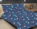 Pościel satynowa 140x200 granatowa kosmos z jedną poszewką SE-52A Exclusive 2 Pościel satynowa 140x200 granatowa kosmos z jedną poszewką SE-52A Exclusive 2
