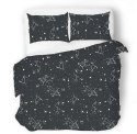 Pościel satynowa 160x200 czarna biała gwiazdozbiór zodiak SE-53A Exclusive 2 Pościel satynowa 160x200 czarna biała gwiazdozbiór zodiak SE-53A Exclusive 2