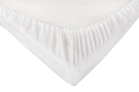 Prześcieradło jersey 130/140x190/200 z lycrą białe z gumką na wysoki materac 30 cm Jersey 2 Prześcieradło jersey 130/140x190/200 z lycrą białe z gumką na wysoki materac 30 cm Jersey 2