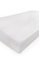 Prześcieradło jersey 130/140x190/200 z lycrą białe z gumką na wysoki materac 30 cm Jersey 2 Prześcieradło jersey 130/140x190/200 z lycrą białe z gumką na wysoki materac 30 cm Jersey 2