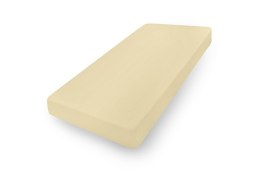 Prześcieradło jersey 150/160x190/200 z lycrą kremowe z gumką na wysoki materac 30 cm Jersey 2