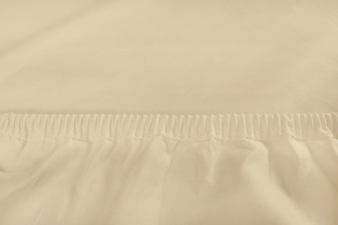 Prześcieradło jersey 150/160x190/200 z lycrą kremowe z gumką na wysoki materac 30 cm Jersey 2 Prześcieradło jersey 150/160x190/200 z lycrą kremowe z gumką na wysoki materac 30 cm Jersey 2