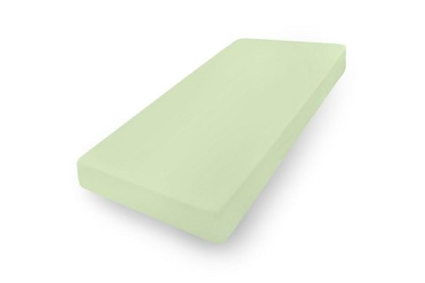 Prześcieradło jersey 90/100x190/200 z lycrą zielone z gumką na wysoki materac 30 cm Jersey 2