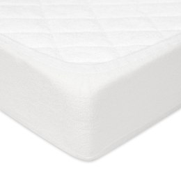 Prześcieradło nieprzemakalne 120x200 01 białe frotte z gumką podkład
