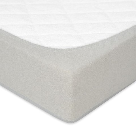 Prześcieradło nieprzemakalne 120x200 42 szare frotte z gumką podkład Prześcieradło nieprzemakalne 120x200 42 szare frotte z gumką podkład