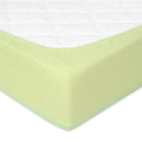 Prześcieradło nieprzemakalne 120x200 52 zielone frotte z gumką podkład Prześcieradło nieprzemakalne 120x200 52 zielone frotte z gumką podkład