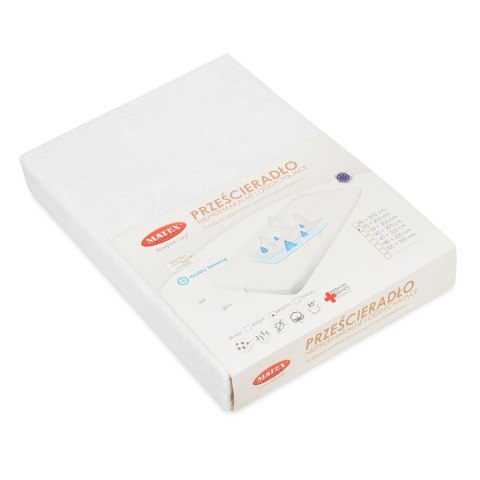 Prześcieradło nieprzemakalne 60x120 01 białe frotte z gumką do łóżeczka dziecięce podkład Prześcieradło nieprzemakalne 60x120 01 białe frotte z gumką do łóżeczka dziecięce podkład