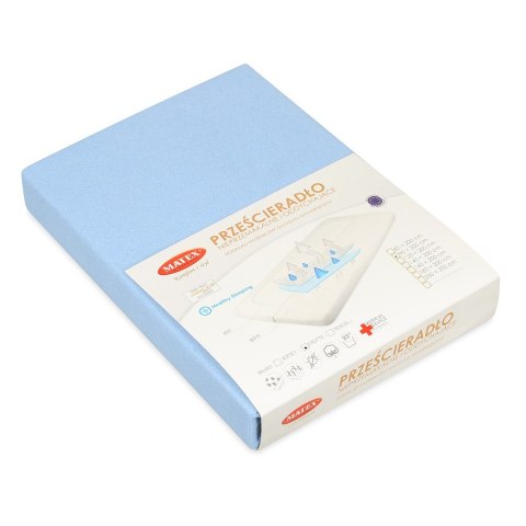 Prześcieradło nieprzemakalne 60x120 24 niebieskie frotte z gumką do łóżeczka dziecięce podkład Prześcieradło nieprzemakalne 60x120 24 niebieskie frotte z gumką do łóżeczka dziecięce podkład