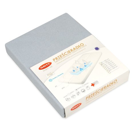 Prześcieradło nieprzemakalne 60x120 42 szare frotte z gumką do łóżeczka dziecięce podkład Prześcieradło nieprzemakalne 60x120 42 szare frotte z gumką do łóżeczka dziecięce podkład