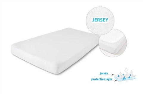 Prześcieradło nieprzemakalne 60x120 ekri 02 jersey z gumką do łóżeczka dziecięce podkład Matex Prześcieradło nieprzemakalne 60x120 ekri 02 jersey z gumką do łóżeczka dziecięce podkład Matex