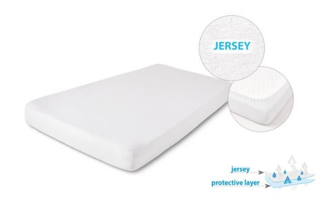 Prześcieradło nieprzemakalne 60x120 ekri 02 jersey z gumką do łóżeczka dziecięce podkład Matex Prześcieradło nieprzemakalne 60x120 ekri 02 jersey z gumką do łóżeczka dziecięce podkład Matex