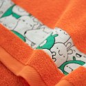 Ręcznik 30x50 Slames zwierzątka Oranż-K17-5195 pomarańczowy frotte bawełniany dziecięcy do przedszkola Ręcznik 30x50 Slames zwierzątka Oranż-K17-5195 pomarańczowy frotte bawełniany dziecięcy do przedszkola