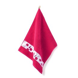 Ręcznik 30x50 Wiśnia Malinowy-5314 różowy frotte bawełniany dziecięcy do przedszkola