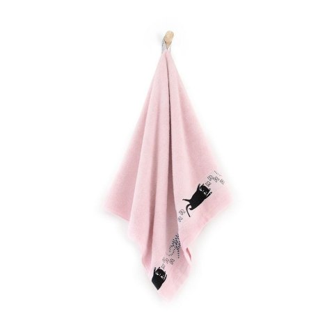 Ręcznik 50x70 Koty Balerina-5222 różowy frotte bawełniany dziecięcy Ręcznik 50x70 Koty Balerina-5222 różowy frotte bawełniany dziecięcy