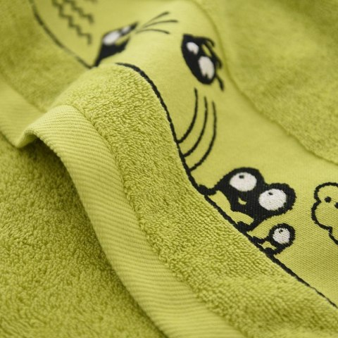Ręcznik 70x130 Oczaki Limonka-K40-5556 zielony frotte bawełniany dziecięcy Ręcznik 70x130 Oczaki Limonka-K40-5556 zielony frotte bawełniany dziecięcy