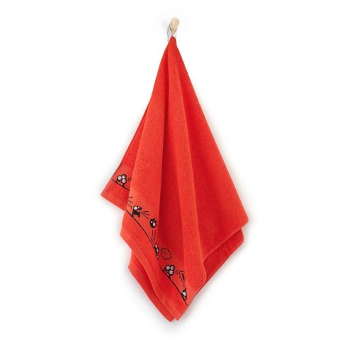 Ręcznik 70x130 Oczaki Truskawkowy-5289 czerwony frotte bawełniany dziecięcy Ręcznik 70x130 Oczaki Truskawkowy-5289 czerwony frotte bawełniany dziecięcy