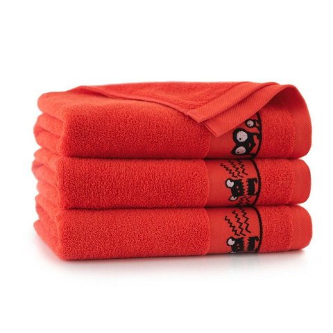 Ręcznik 70x130 Oczaki Truskawkowy-5289 czerwony frotte bawełniany dziecięcy Ręcznik 70x130 Oczaki Truskawkowy-5289 czerwony frotte bawełniany dziecięcy