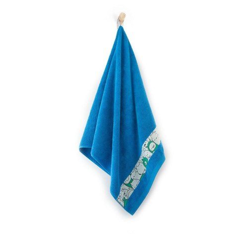 Ręcznik 70x130 Slames zwierzątka Błękit Francuski-5484 turkusowy frotte bawełniany dziecięcy Ręcznik 70x130 Slames zwierzątka Błękit Francuski-5484 turkusowy frotte bawełniany dziecięcy