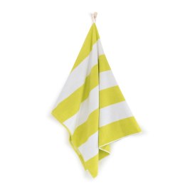 Ręcznik plażowy 100x160 Neon seledynowy biały pasy bawełniany frotte plaża 2 Zwoltex