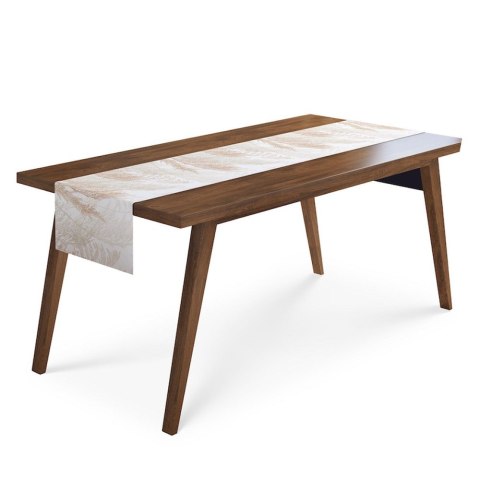 Bieżnik obrus 45x140 biały beżowy liście 4138 A Panama 98 Bieżnik obrus 45x140 biały beżowy liście 4138 A Panama 98