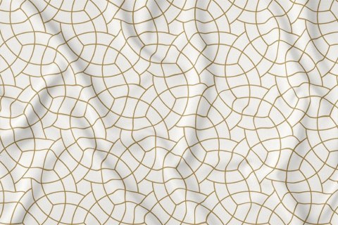 Bieżnik obrus 45x140 ekri złoty geometryczny 4137 A Panama 98 Bieżnik obrus 45x140 ekri złoty geometryczny 4137 A Panama 98
