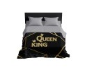 Narzuta dekoracyjna 170x210 Queen King czarna złota szara K_62 112 Bedspread Narzuta dekoracyjna 170x210 Queen King czarna złota szara K_62 112 Bedspread