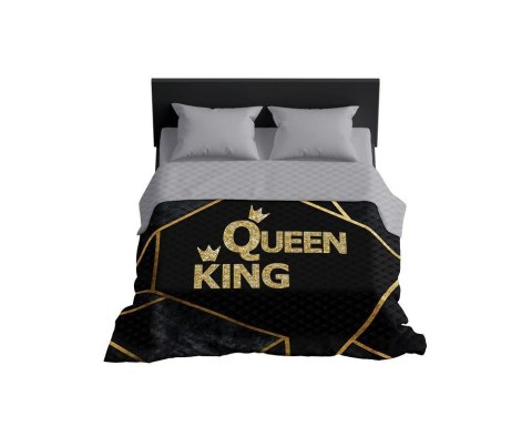 Narzuta dekoracyjna 170x210 Queen King czarna złota szara K_62 112 Bedspread Narzuta dekoracyjna 170x210 Queen King czarna złota szara K_62 112 Bedspread