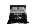 Narzuta dekoracyjna 170x210 Queen&King czarna biała szara K_65 112 Bedspread Narzuta dekoracyjna 170x210 Queen&King czarna biała szara K_65 112 Bedspread