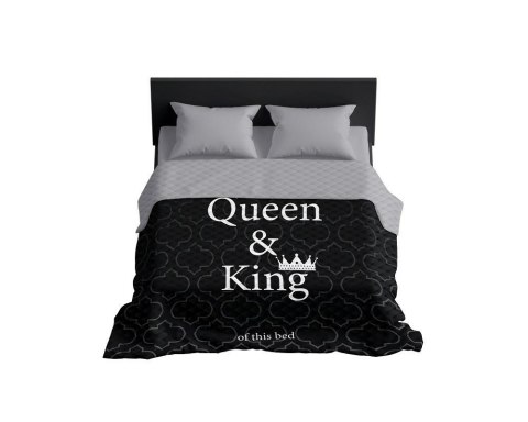 Narzuta dekoracyjna 170x210 Queen&King czarna biała szara K_65 112 Bedspread Narzuta dekoracyjna 170x210 Queen&King czarna biała szara K_65 112 Bedspread