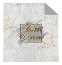Narzuta dekoracyjna 170x210 Sweet Dreams biała złota szara marmur K_57 112 Bedspread Narzuta dekoracyjna 170x210 Sweet Dreams biała złota szara marmur K_57 112 Bedspread