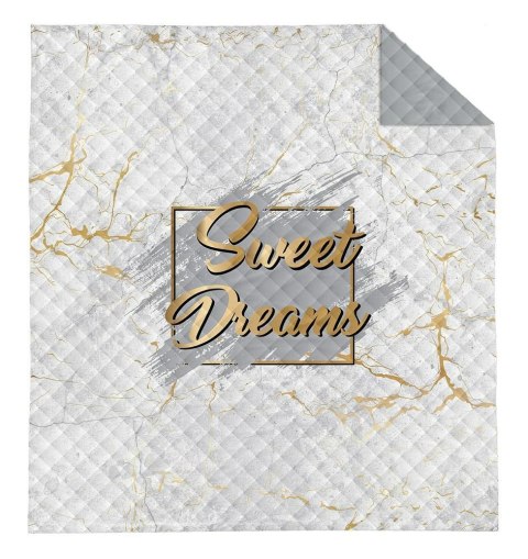 Narzuta dekoracyjna 170x210 Sweet Dreams biała złota szara marmur K_57 112 Bedspread Narzuta dekoracyjna 170x210 Sweet Dreams biała złota szara marmur K_57 112 Bedspread