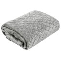Narzuta dekoracyjna 220x240 Ariel srebrna welurowa Eurofirany Narzuta dekoracyjna 220x240 Ariel srebrna welurowa Eurofirany