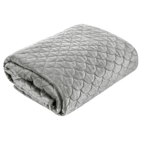 Narzuta dekoracyjna 220x240 Ariel srebrna welurowa Eurofirany Narzuta dekoracyjna 220x240 Ariel srebrna welurowa Eurofirany