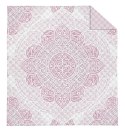Narzuta dekoracyjna 220x240 Rozeta różowa pudrowa biała K_67 112 Bedspread Narzuta dekoracyjna 220x240 Rozeta różowa pudrowa biała K_67 112 Bedspread