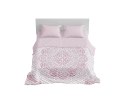 Narzuta dekoracyjna 220x240 Rozeta różowa pudrowa biała K_67 112 Bedspread Narzuta dekoracyjna 220x240 Rozeta różowa pudrowa biała K_67 112 Bedspread