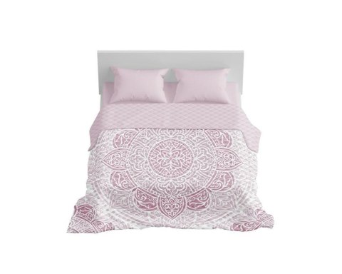 Narzuta dekoracyjna 220x240 Rozeta różowa pudrowa biała K_67 112 Bedspread Narzuta dekoracyjna 220x240 Rozeta różowa pudrowa biała K_67 112 Bedspread