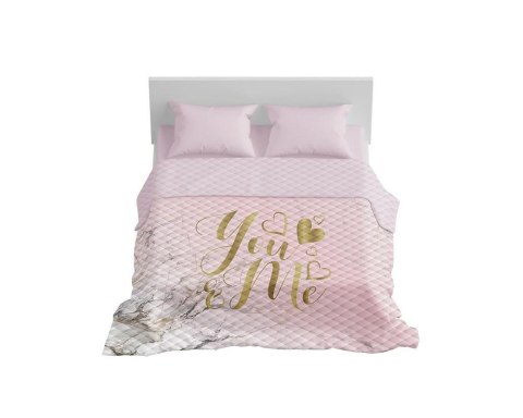 Narzuta dekoracyjna 220x240 You&Me różowa pudrowa złota K_68 112 Bedspread Narzuta dekoracyjna 220x240 You&Me różowa pudrowa złota K_68 112 Bedspread