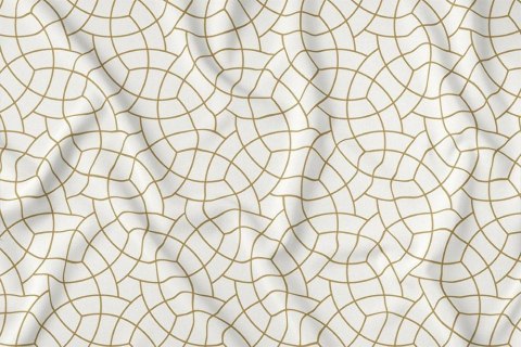 Obrus dekoracyjny 140x200 ekri złoty geometryczny 4137 A Panama 98 Obrus dekoracyjny 140x200 ekri złoty geometryczny 4137 A Panama 98