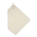 Okrycie kąpielowe niemowlęce 80x80 Robin ekri serce TB0393_01 ręcznik frotte z kapturkiem Okrycie kąpielowe niemowlęce 80x80 Robin ekri serce TB0393_01 ręcznik frotte z kapturkiem