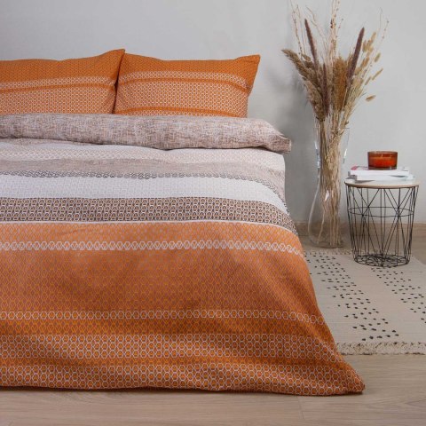 Pościel bawełniana 160x200 pomarańczowa geometria 71469/1 Cottonlove 6 Pościel bawełniana 160x200 pomarańczowa geometria 71469/1 Cottonlove 6