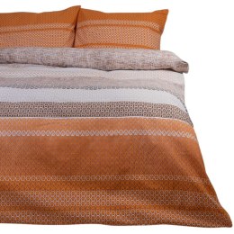Pościel bawełniana 160x200 pomarańczowa geometria 71469/1 Cottonlove 6