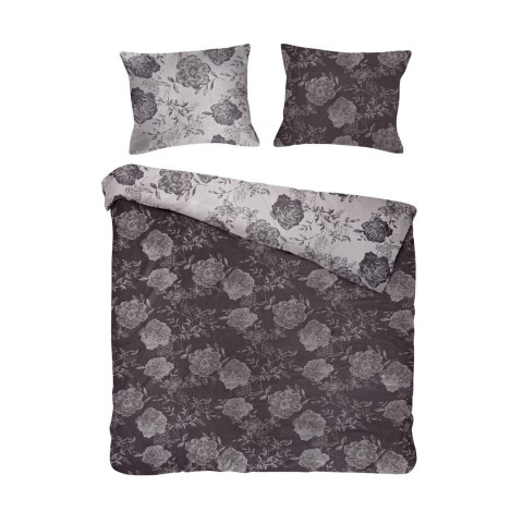 Pościel bawełniana 220x200 flory antracytowa kwiatki żakardowa Cottonlove Jacquard Pościel bawełniana 220x200 flory antracytowa kwiatki żakardowa Cottonlove Jacquard